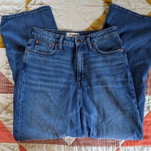MADEWELL curvy slim wide-leg jean worn once